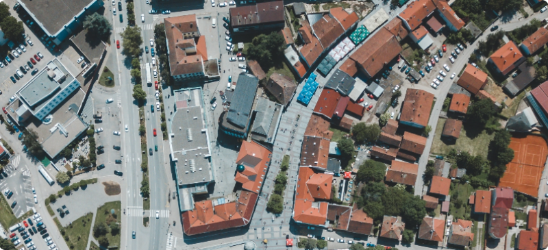 Αεροφωτογραφία - κάτοψη κτιρίων